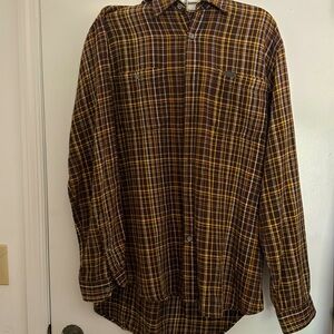 Calvin Klein jeans men’s large button-down flannel dual pocket